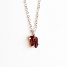 Load image into Gallery viewer, Raw Garnet Necklace