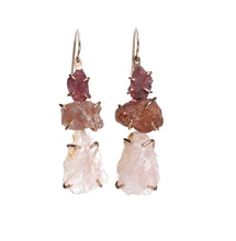 Load image into Gallery viewer, Pink Ladder Earrings