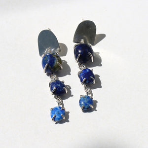 Lapis Lazuli Raindrop Earrings
