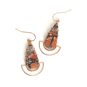 Maligano Jasper Orbit Earrings