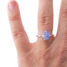 Load image into Gallery viewer, Raw Tanzanite Stacker Ring
