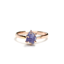 Load image into Gallery viewer, Raw Tanzanite Stacker Ring
