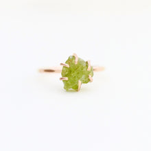 Load image into Gallery viewer, Raw Peridot Stacker Ring