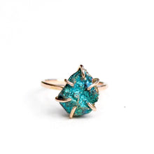 Load image into Gallery viewer, Raw Peacock Pyrite Stacker Ring Alana Douvros Jewelry
