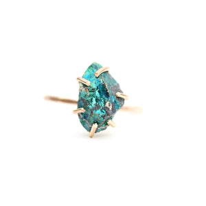 Raw Peacock Pyrite Stacker Ring Alana Douvros Jewelry