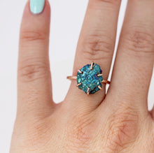 Load image into Gallery viewer, Raw Peacock Pyrite Stacker Ring Alana Douvros Jewelry