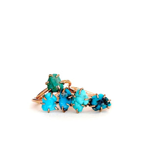 Raw Turquoise Stacker Ring