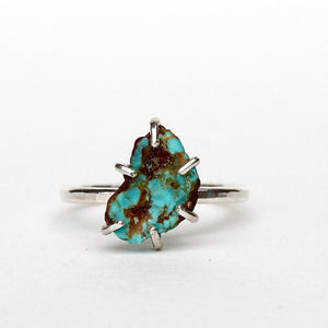 Raw Turquoise Stacker Ring