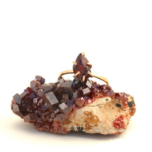 Load image into Gallery viewer, Raw Garnet Stacker Ring