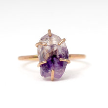 Load image into Gallery viewer, Raw Amethyst Stacker Ring