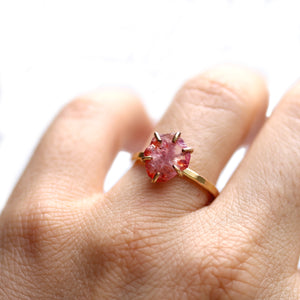 Raw Spinel Stacker Ring