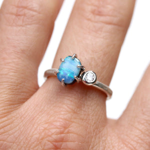 Australian Opal Pebble Ring