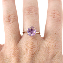 Load image into Gallery viewer, Raw Amethyst Stacker Ring
