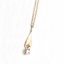Load image into Gallery viewer, Freshwater Pearl North Star Drop Necklace